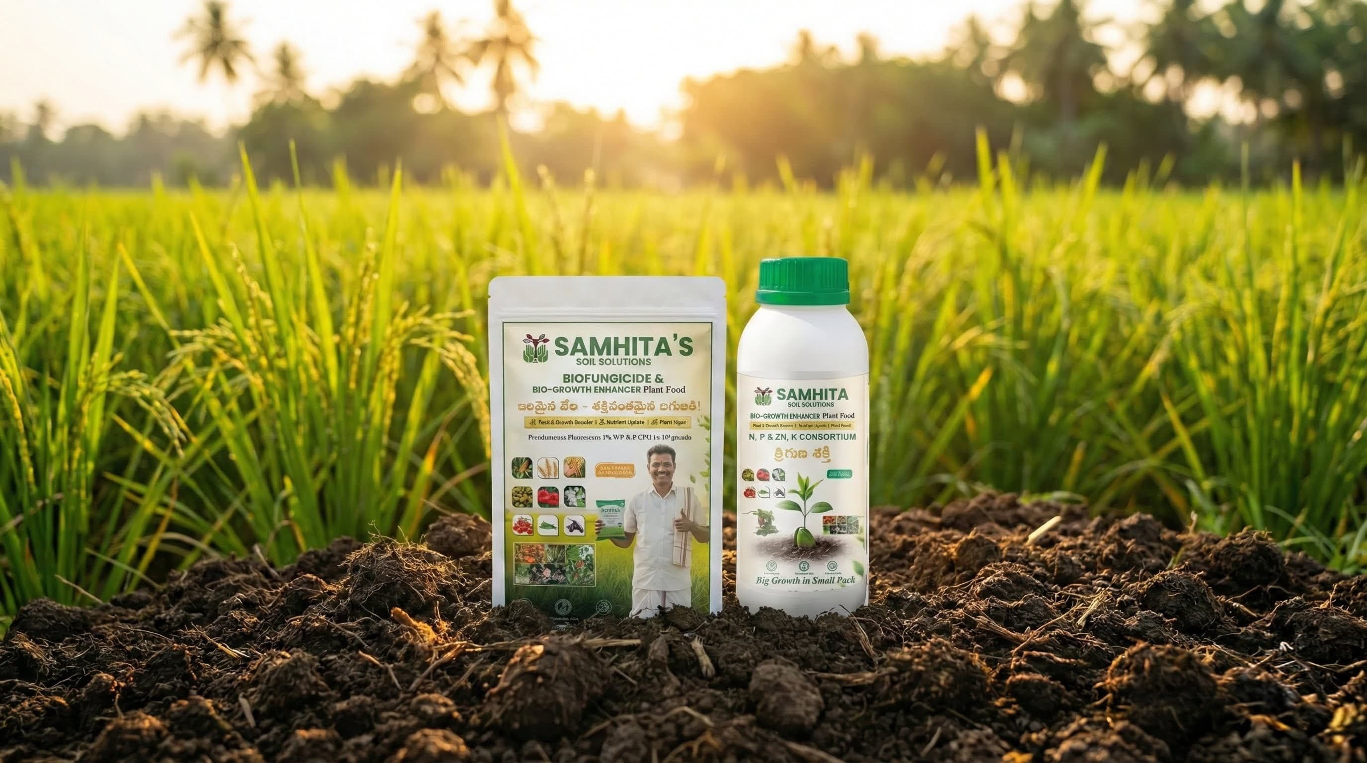 Modern greenhouse with organic crops